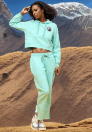 DINA WOMENS JOGGER SET MINT GREEN - Image 3