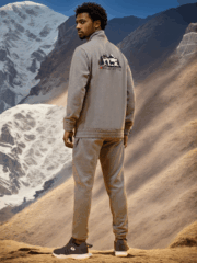 Mens CRAIG Jogger set CHARCOAL GREY - Image 3