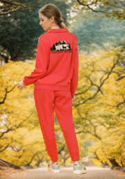 DAYNA WOMENS JOGGER SET EROS PINK - Image 3