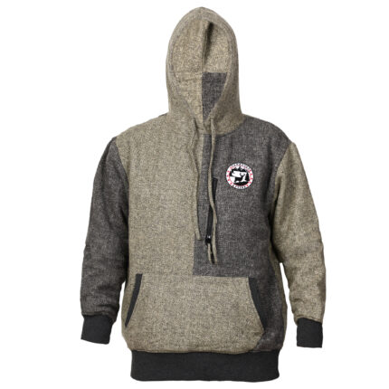 WINDERMERE BLENDED WOOL HOODY - CHARCOAL OLIVE - UNISEX